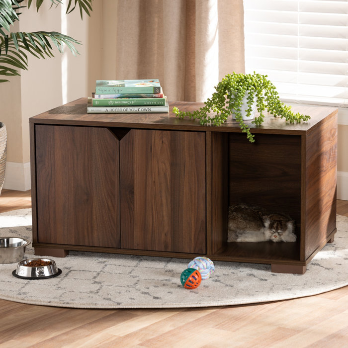 Latitude Run® Kafeel Wood Litter Box Enclosure & Reviews Wayfair